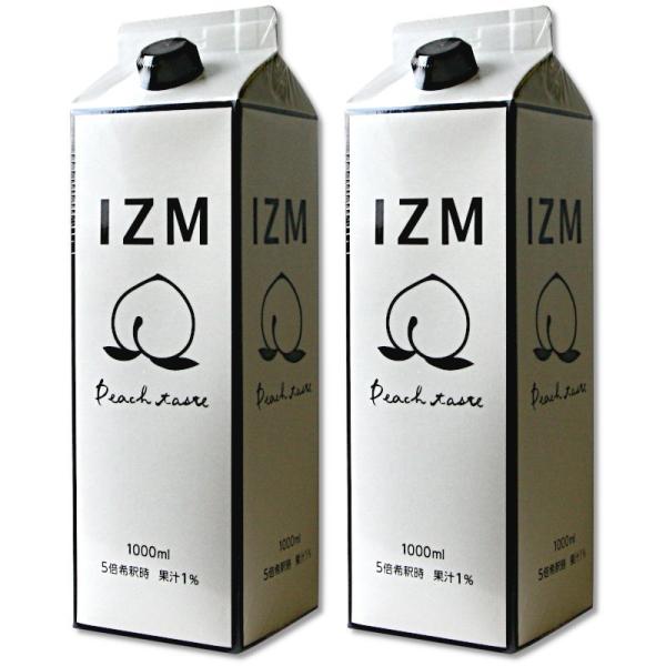 【2本セット】IZM PEACH TASTE/イズム ピーチ テイスト1000mL 酵素ドリンク 酵素 飲料 コラーゲン ヒアルロン酸 ビタミンC、ビタミンB1、B2、B6、B12配合