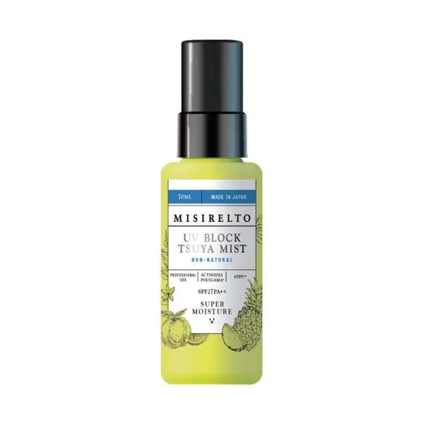 ミシレルト UVブロック TSUYAミスト 70mL SPF27 PA++ UVブロック ツヤ ミスト UVツヤヴェール UV ケア 日焼け止め 紫外線 ブルーライト PM2.5 MISIRELTO