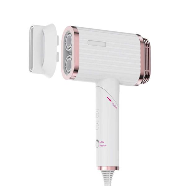 デュアルドライヤーDUO デュオ LS-077 ドライヤー ほぼ未使用 中古で デュアルドライヤーDUO デュオ 1400W LS-077 最大風速50.2m/s デュアル