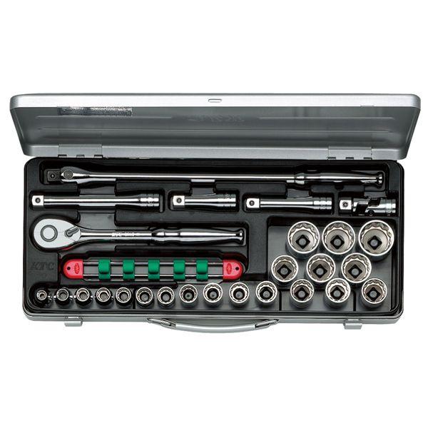 KTC 京都機械工具 12.7SQ ソケットレンチ セット 26点 (mm) TB420X 