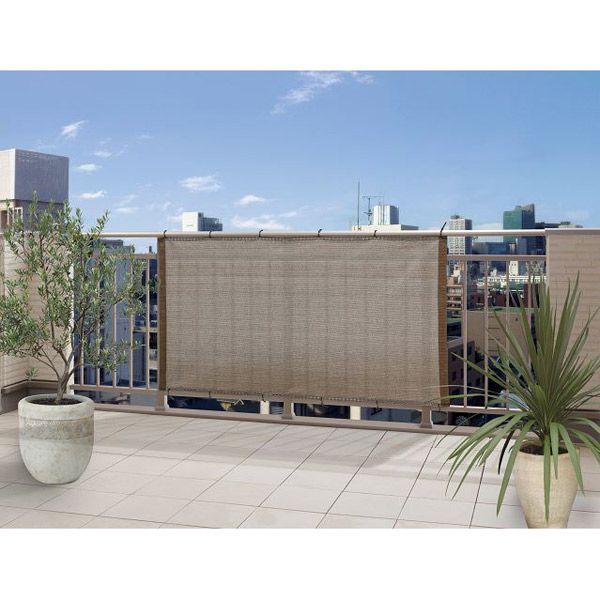 日よけ シェード オーニング スクリーン バルコニーシェード モカ 180 100cm O0132 Tks エストアガーデン 通販 Yahoo ショッピング