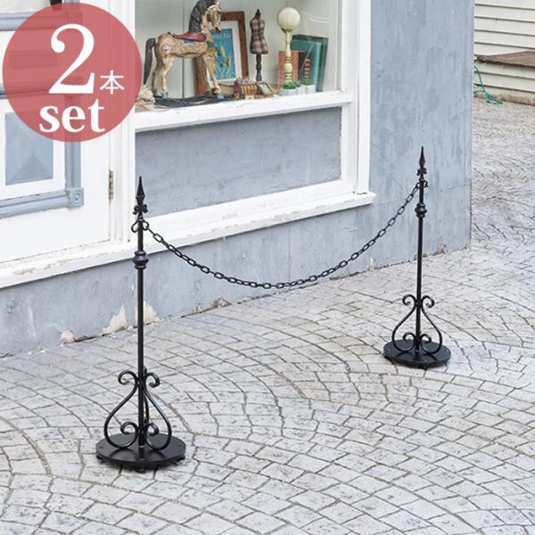 駐車場　　鉄製チェーン付きポール　　　１本 estoah_u0402-msm