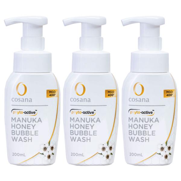 マヌカとオリゴの泡洗顔 200ml 3個セット コサナ 泡洗顔料 ニュージーランド産マヌカハニー・環状オリゴ糖配合