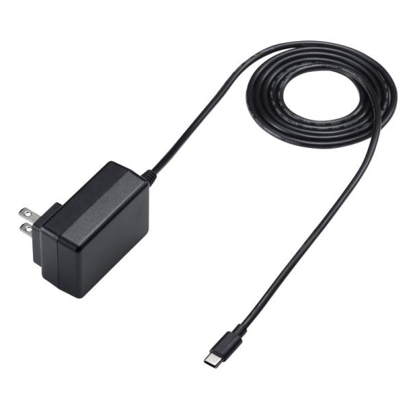 【即購入⭕️】 タブレット 10インチ 充電器 Type-C ケーブル付き SANWA SUPPLY（サンワサプライ） AC充電器 USB Type-Cケーブル 一体型