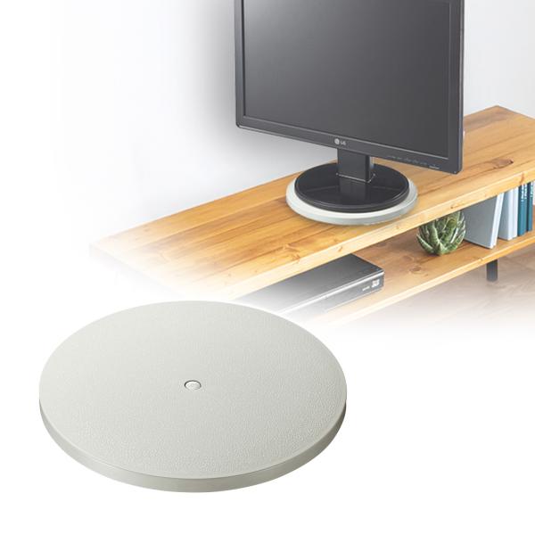 【訳あり新品】※外装パッケージにキズ、汚れがありますが商品は新品です。2人で1台のモニター、ノートパソコンを共有するときに最適。直径230mm。＜関連キーワード＞CR-15KN 回転台 直径230mm モニター ノートパソコン 共有▼詳しい...