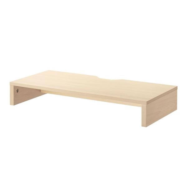 【訳あり新品】※外装パッケージにキズ、汚れがありますが商品は新品です。モニターを設置して、机の上を整理できるモニター台。モニター下にキーボードを収納してスペースを有効活用できる。パソコン台、プリンター台、テレビ台、電話台としても使用できる木...