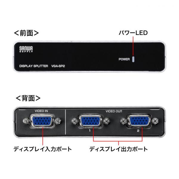 VGA���z�� 2�o�� 65m �J�X�P�[�h�Ή� EEXP-SP2 ���i�摜2