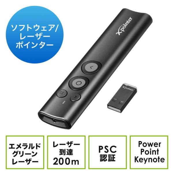 SANWA SUPPLY レーザーポインター ポインター グリーンレーザー SANWA SUPPLY レーザーポインター ポインター グリーンレーザー