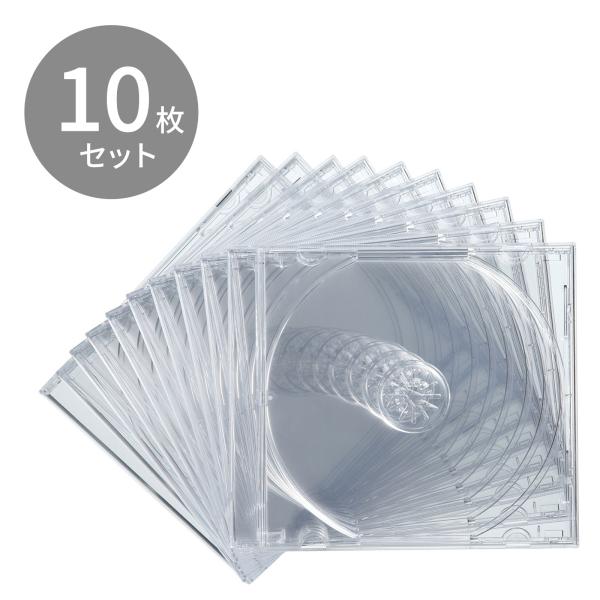 プラケース 10枚セットBlu-ray DVD CD収納 クリア FCD-PN10CLN サンワサプライ