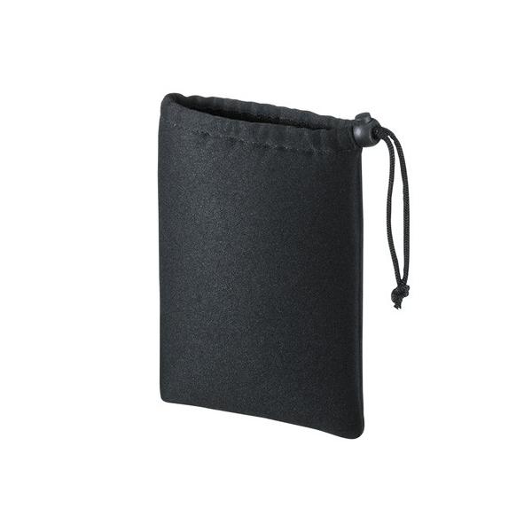 他サイト： マルチクッションケース 巾着タイプ 小物収納 Sサイズ ブラック IN-C1K サンワサプライ ネコポス対応の商品画像