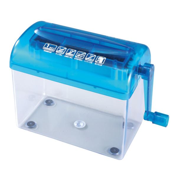 卓上ハンドシュレッダー 手動 A4・1枚 ストレートカット PSD-12 サンワサプライ