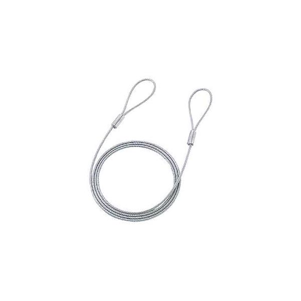 eセキュリティ 組み合わせセキュリティワイヤーのみ　長さ1.5m 太さ3.5mm  SLE-1W サンワサプライ ネコポス対応