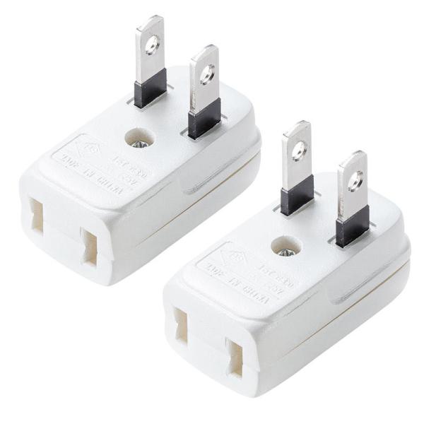 他サイト： スペースアダプタ たて型 2個入り コードの向き変更 TAP-B54 サンワサプライ ネコポス対応の商品画像