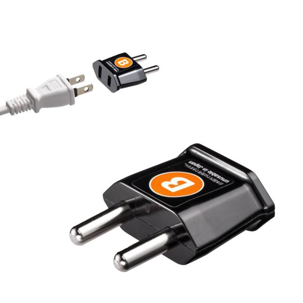 世界の特殊な電源プラグ形状に変換できるアダプタ、Bタイプ。TR-AD23＜関連キーワード＞TR-AD23 海外プラグ変換アダプタ Bタイプ インド ケニア 南アフリカ共和国 インドネシア ネパール 日本式2P差込みプラグ 日本製 PSE認可...