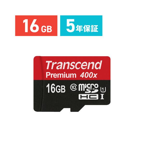 microSDHCカード 16GB Class10 UHS-I対応 Premium Transcend社製 TS16GUSDCU1 トランセンド  最大転送速度 45MB/s ネコポス対応 :TS16GUSDCU1:イーサプライ ヤフー店 通販 