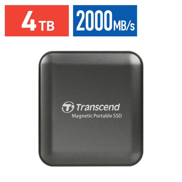 【新品】Transcend 4TB ポータブルSSD 最大2,000MB/s Transcend（トランセンド） ポータブルSSD 4TB 最大2000MB/s iPhone