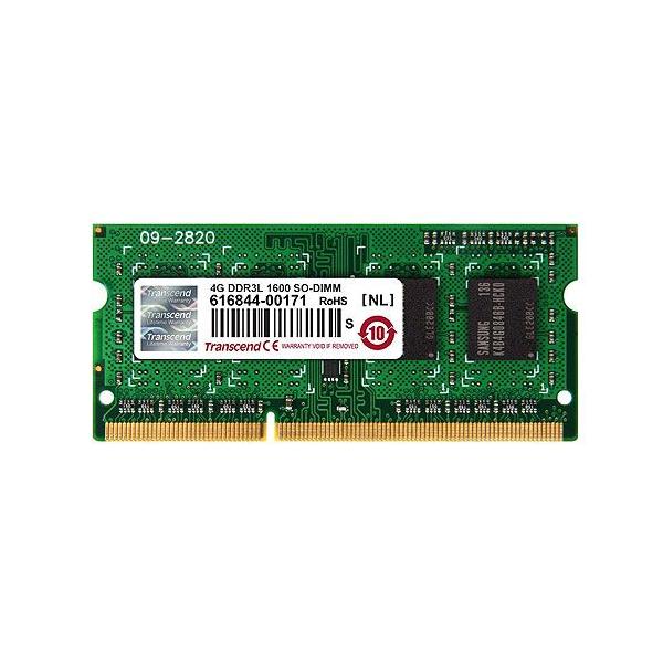 ノートPC用増設メモリ 4GB 低電圧 PC3-12800（DDR3L-1600） TS512MSK64W6H トランセンド Transcend ネコポス対応