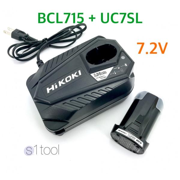 HiKOKI(日立工機) バッテリー BCL715 + 充電器 UC7SL ( 純正品 HiKOKI(日立工機) バッテリー BCL715 + 充電器 UC7SL ( 純正品