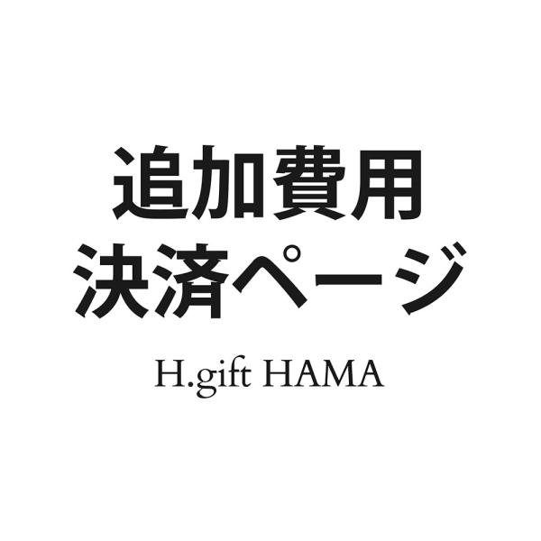 アッシュ.ギフト ハマ／追加費用決済ページ