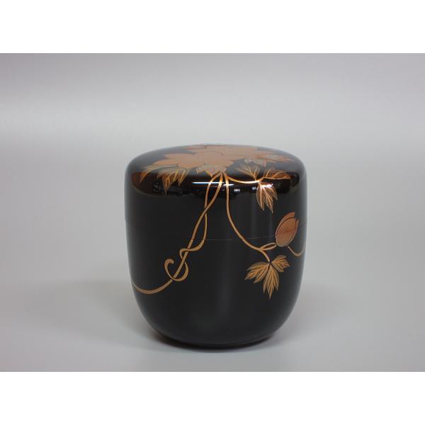 鉄線蒔絵黒中棗 輪島塗 千鶴造 共箱 : 茶道具商 越中屋 - 通販 鉄線蒔絵黒中棗 輪島塗 千鶴造 共箱 : 茶道具商 越中屋 - 通販