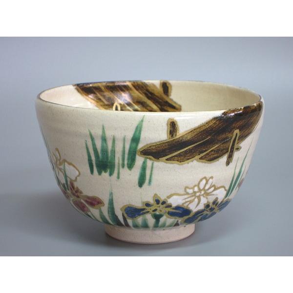 色絵菖蒲茶碗 糸田川阿山人造 共箱 : 茶道具商 越中屋 - 通販 - Yahoo