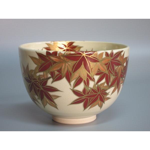 色絵紅葉画茶碗 清閑寺 杉田祥平造 共箱 : 茶道具商 越中屋 色絵紅葉画茶碗 清閑寺 杉田祥平造 共箱 : 茶道具商 越中屋