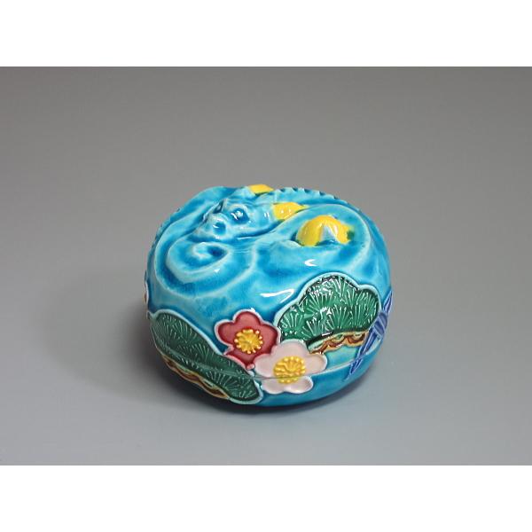 茶道具 香合 干支 辰 龍 竜 黄交趾 小判龍 中村翠嵐 共箱 新品 干支辰香合 浅黄交趾丸龍 中村翠嵐造 共箱 : 茶道具商 越中屋 - 通販