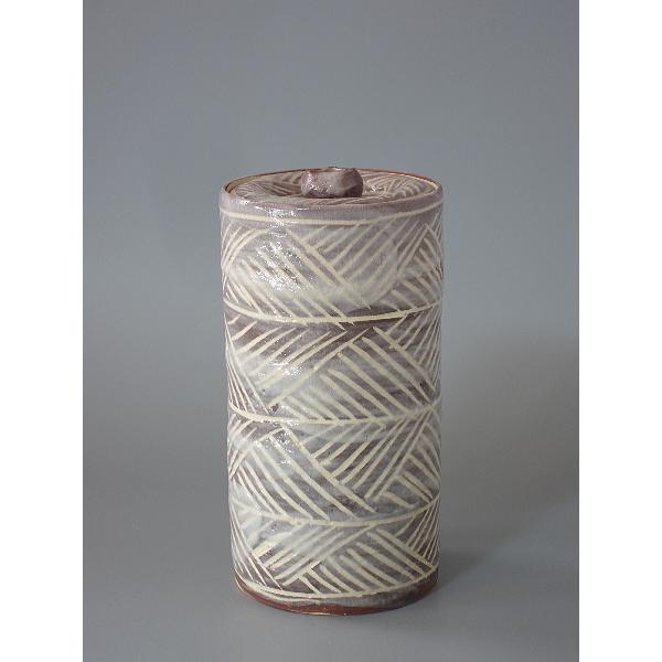 彫三島細水指 高台寺窯 森里陶楽造 紙箱 : 茶道具商 越中屋