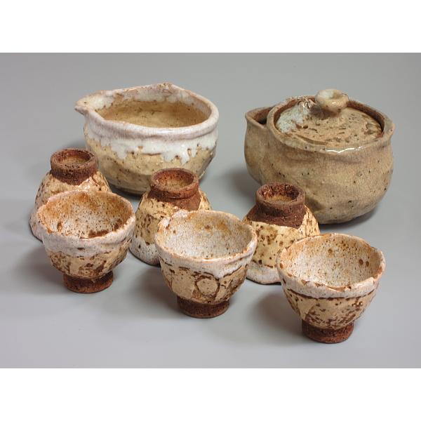 萩焼 江月窯 茶器セット萩焼 江月窯 宝瓶 湯冷し 湯呑み セット