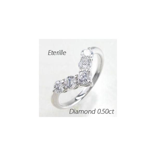 ヴィンテージプラチナ９００天然ダイヤモンドⅤ字リングダイヤ0.47ct0.25c ヴィンテージプラチナ900天然ダイヤモンドⅤ字リングダイヤ