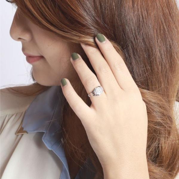 プラチナ900 ダイヤ リング Pt900 リング 彼女 指輪 ダイヤ リング プレゼント 指輪 ファッション パヴェ Lr 4 Pt Luire 自分ご褒美 Deuxieme