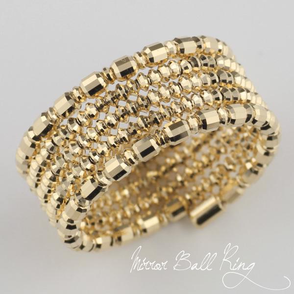 k18 YGミラーボール形状記憶リング　最終お値下げ‼️ k18 YGミラーボール形状記憶リング 最終お値下げ‼️ - メルカリ