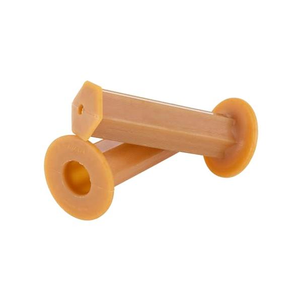 他サイト： キジマ(Kijima) バイクパーツ グリップ 六角(ヘキサゴン) ラバー製 130mm φ22.2mm 非貫通タイプ 汎用 生ゴム 201-1の商品画像
