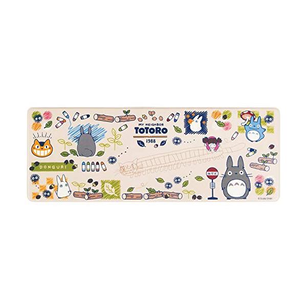 センコー(Senko) となりのトトロ おえかき 拭ける PVC キッチンマット 約45× 120cm ベージュ キャラクター トトロ toto