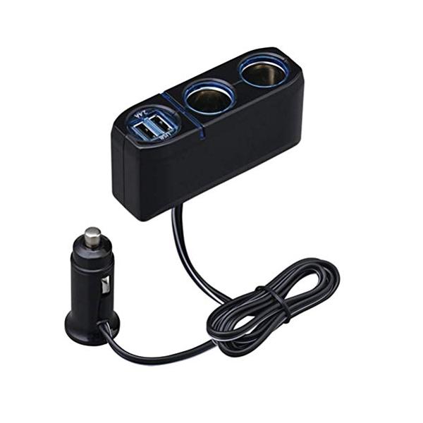 セイワ(SEIWA) 車内用品 シガーソケット増設分配器 シガーソケット 2連+2USB F277 コードタイプ 最大72W/USB2.4A
