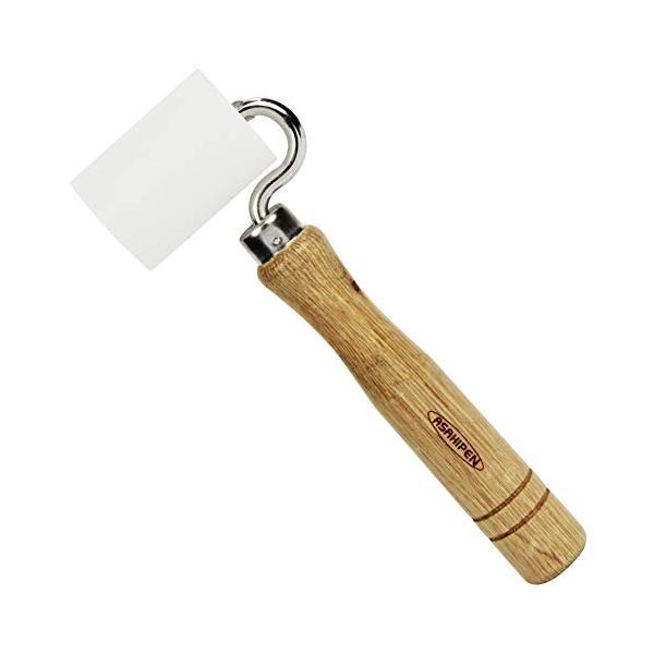 アサヒペン 壁紙用 おさえローラー 32mm No.978 ベアリング入り スムーズな回転 圧着 継ぎ目処理 内装用ローラー 壁紙道具 耐摩耗性