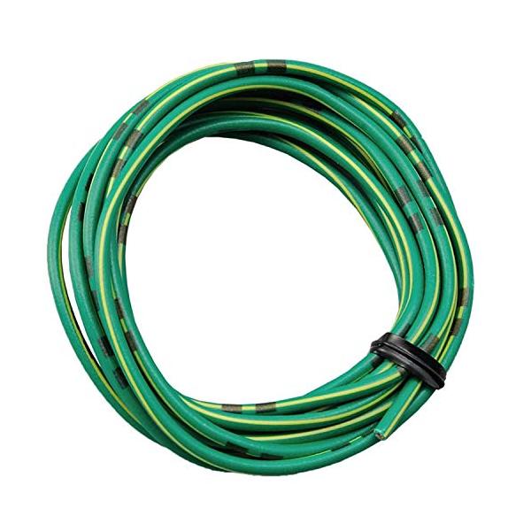 デイトナ(Daytona) 配線 コード AVS0.75(許容電力14A/12V) 純正色ハーネス 2m 緑/黄 93189