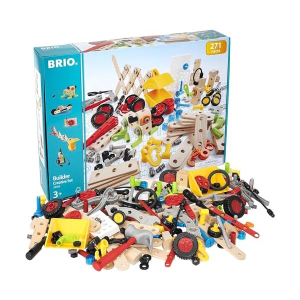 BRIO (ブリオ) ビルダー クリエイティブセット 34589 対象年齢 3歳~ 「全271ピース」 【おもちゃ 玩具 木製おもちゃ ブロック