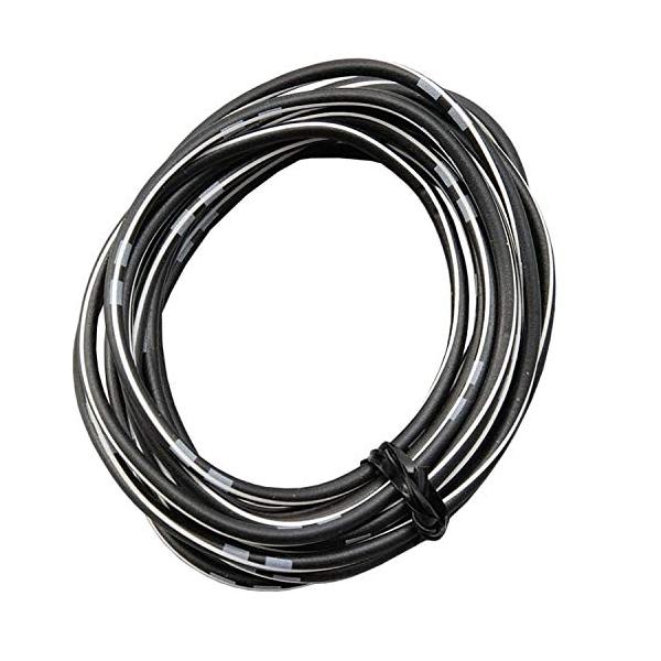 デイトナ(Daytona) 配線 コード AVS0.75(許容電力14A/12V) 純正色ハーネス 2m 黒/白 93192