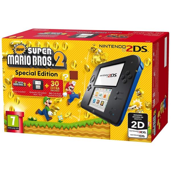 Nintendo 2DS Black/Blue(欧州版)[新品]ニンテンドー2DS