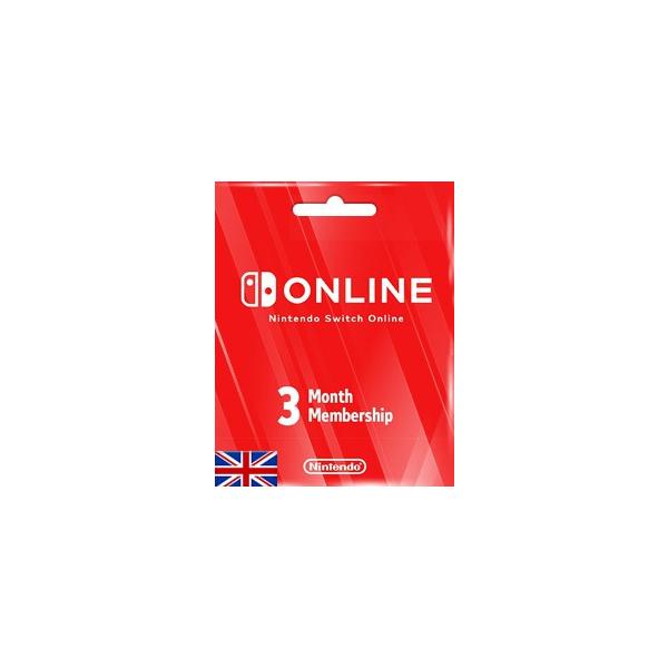 【メール通知】Nintendo membership 3ヶ月 ニンテンドー オンライン カード 3ヶ月分 UKストア