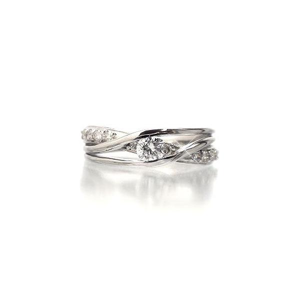 指輪 ダイヤモンド リング ピンキーリング 0.25ct プラチナ900 pt900