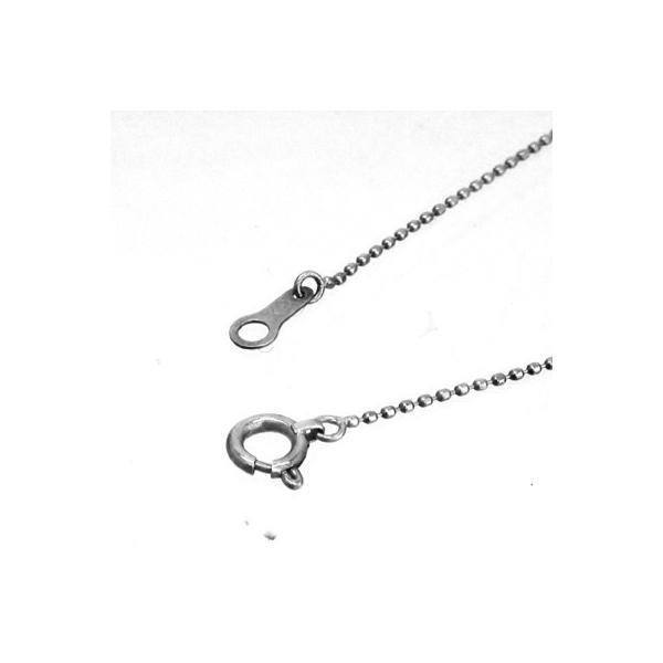 切り売り販売 プラチナ850オーダーチェーンネックレス カットボールチェーン 太さ0.8mm クサリ レディース メンズ レディース