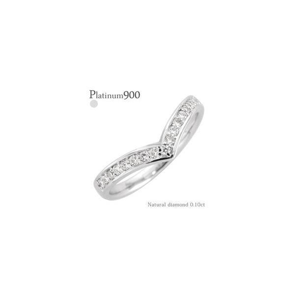 PT900 ダイヤ0.12ct V字ハーフエタニティリング✨ 楽天市場】Pt900【0.12ct】ダイヤモンド エタニティ リング