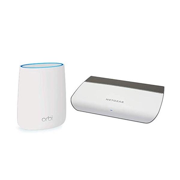 Netgear メッシュ Wifi スイッチングハブセット スイッチングハブ 無線lanルーター 配送員設置送料無料 Orbi Ac2200 トライバンド Mi