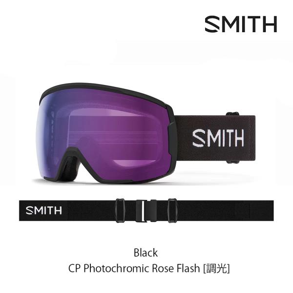 SMITH　Proxy　Black/Photochromic Rose Flash　調光レンズ　スミス　スノーゴーグル　ASIAフィット　正規取扱店
