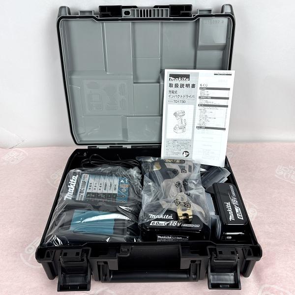 ・makita マキタ 純正 セット 充電式インパクトドライバ LXT20周年記念カラー TD173DGXPG PREMIUM GREIGE プレミアムグレージュ 18V 6.0Ah 未使用品です。・結束バンドで封がされていました（画像4，...
