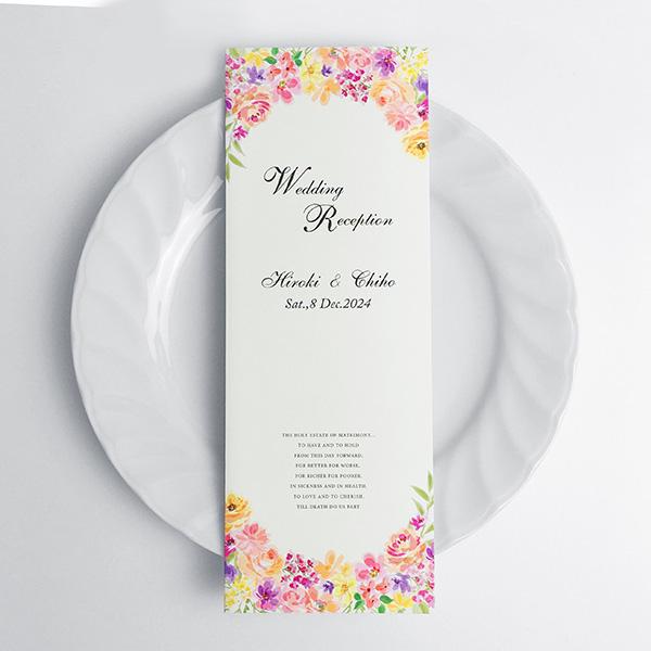 セミオーダー 結婚式 席次表 名入れ 挙式日記入 タイトル文字を4種類の書体から好きなものを選択 オリジナル 手作りセット ブーケcデザイン Bouquet Csekiji エテルザ 通販 Yahoo ショッピング