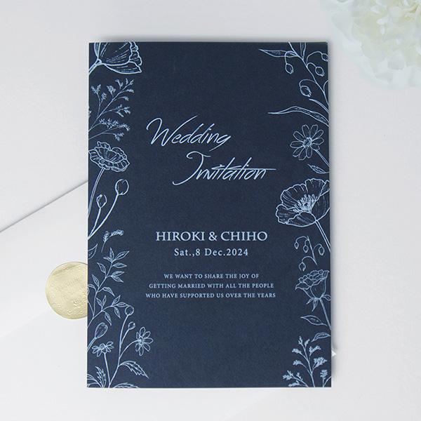 セミオーダー 結婚式 招待状 台紙 名入れ 挙式日記入 タイトル文字 用紙を4種類から選択 組み合わせは16通り 手作りセット ポピーc オリジナル Poppy C エテルザ 通販 Yahoo ショッピング