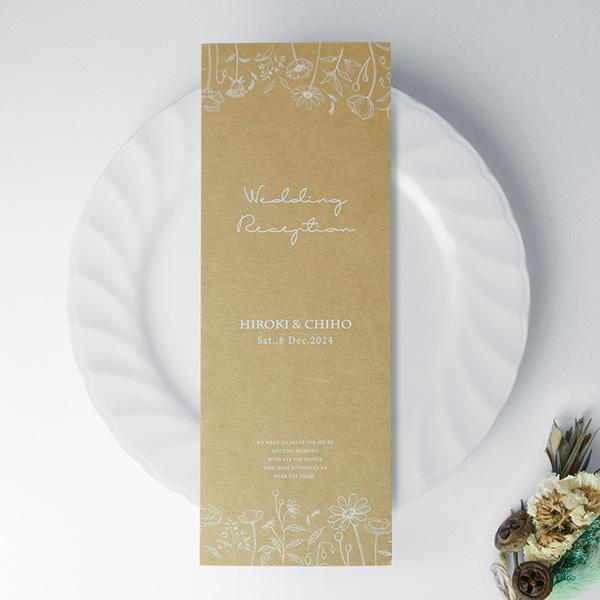 セミオーダー 結婚式 席次表 名入れ・挙式日記入 タイトル文字